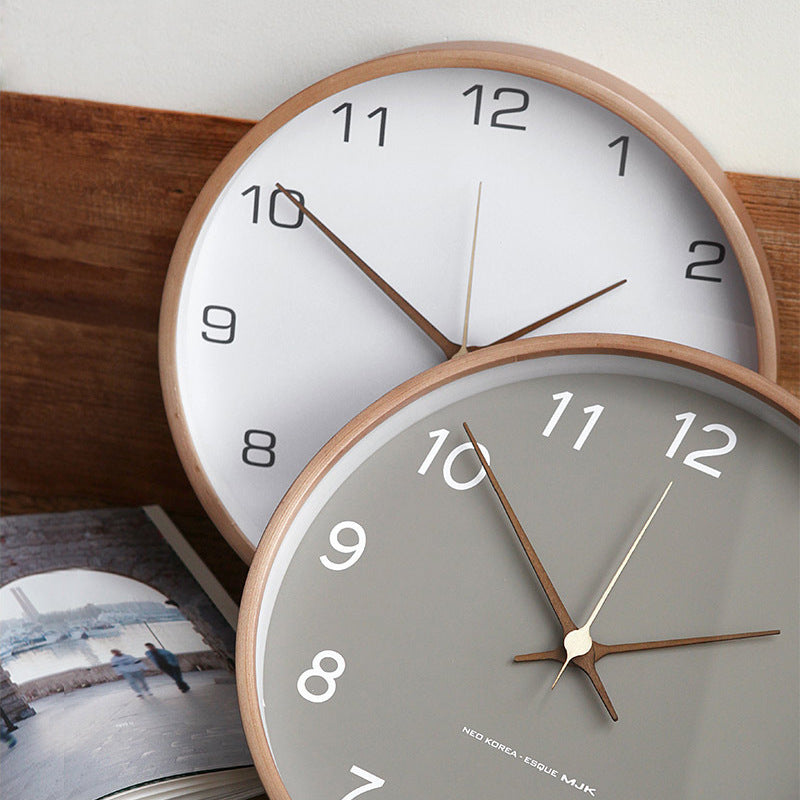 Nordic Solid Wood Wall Clock