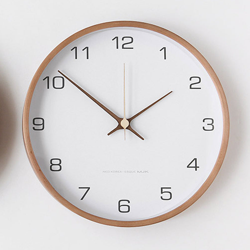 Nordic Solid Wood Wall Clock